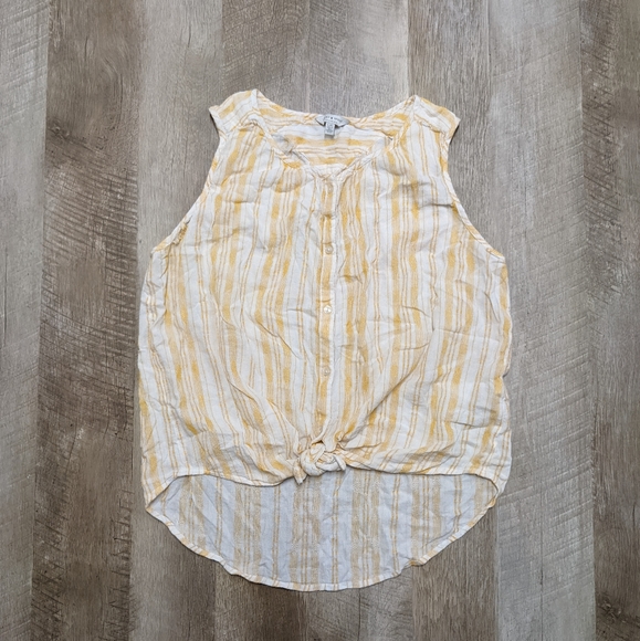 Lucky Brand high Low Hemline sleeveless top - Picture 1 of 7